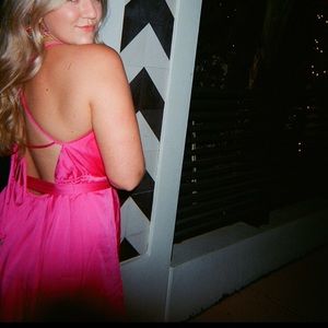 Free People Hot Pink Silk dress